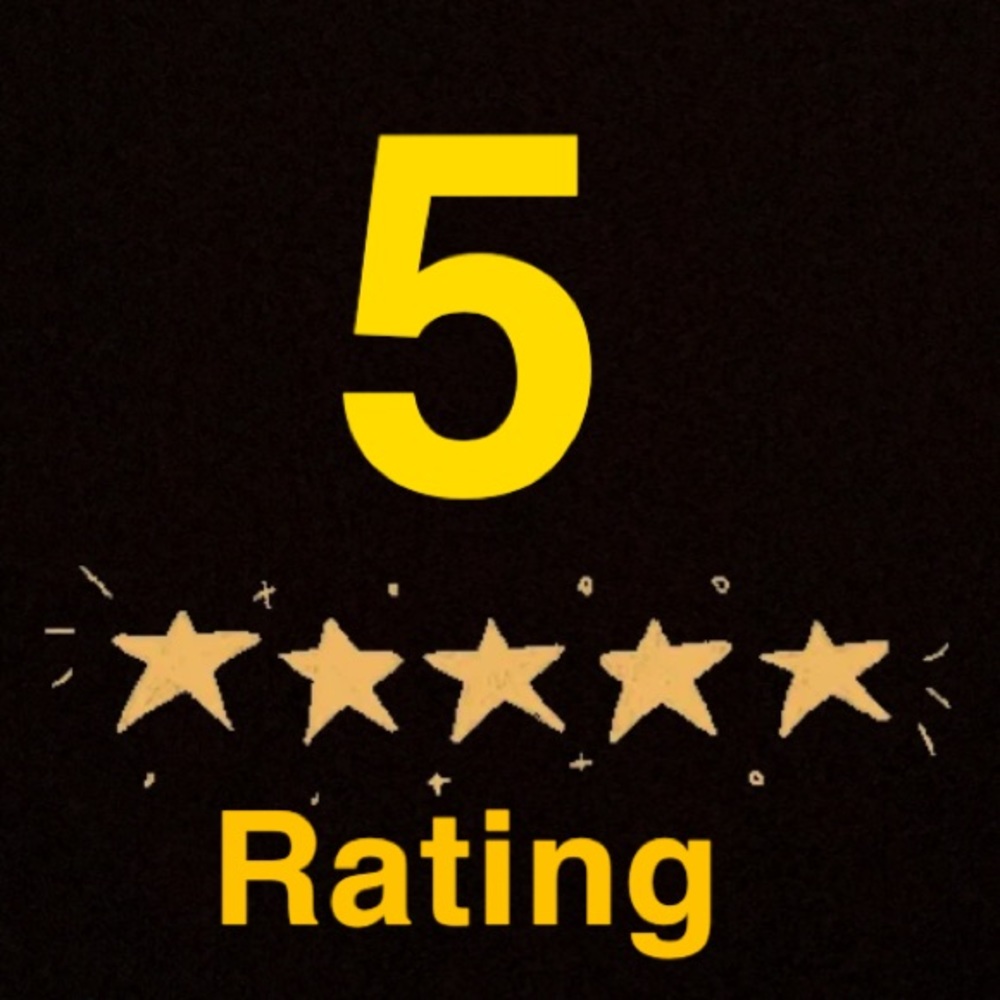 5 stars ⭐️ ⭐️ ⭐️⭐️⭐️